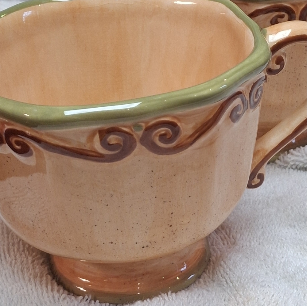 Tabletop Unlimited Medici Hand-Painted Italian Ceramic Mugs - Picture 9 of 12